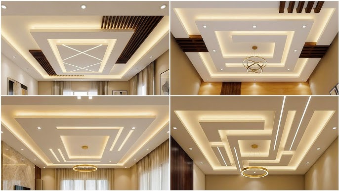 Modern gypsum ceiling installation in Uganda by Robert Metal Workshop